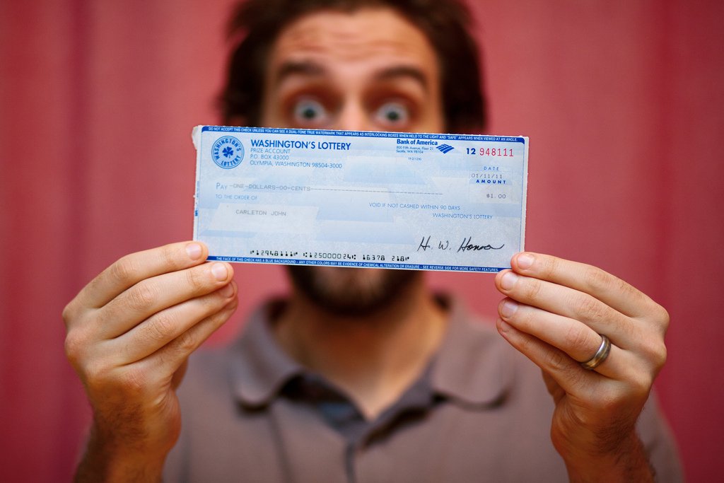 I won the lottery!!! I won the lottery!!!